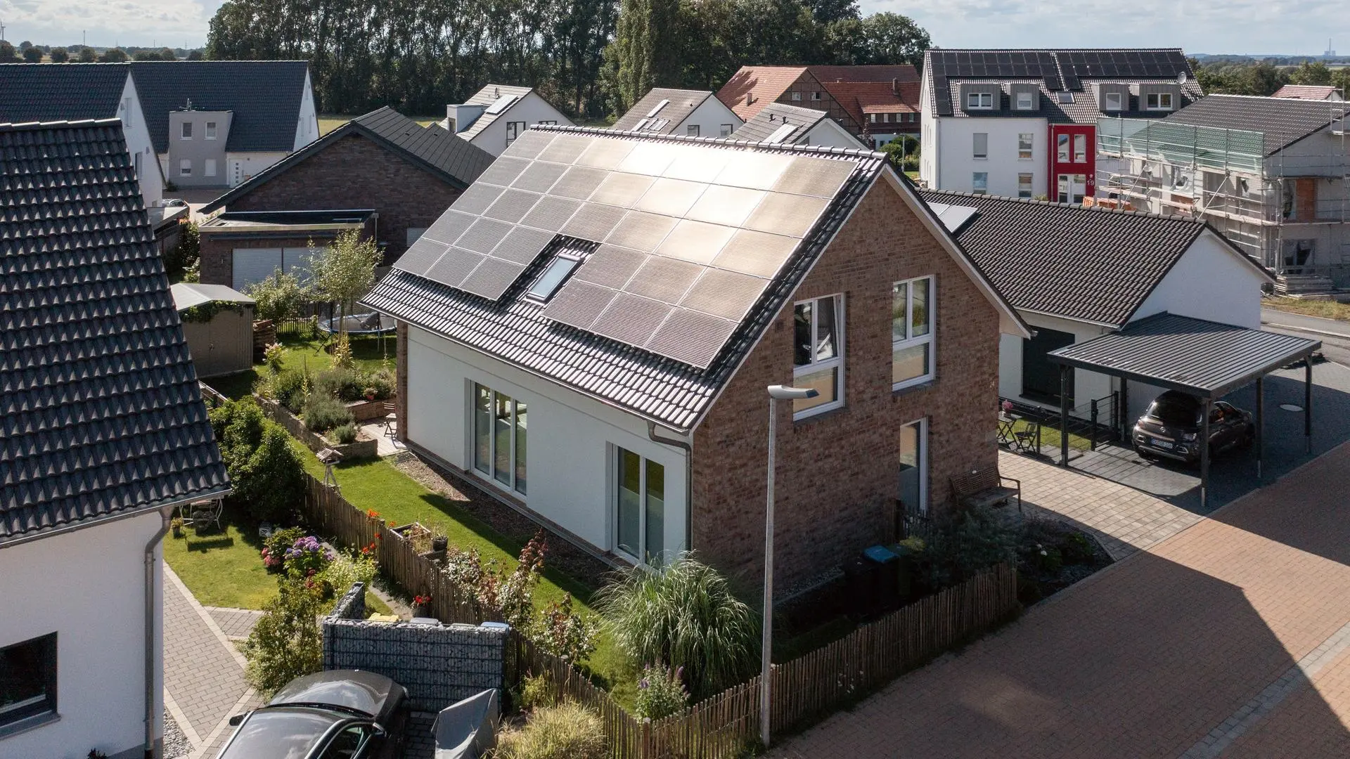 Photovoltaikanlage auf einem Einfamilienhaus