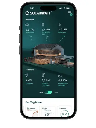 screenshot Solarwatt home app