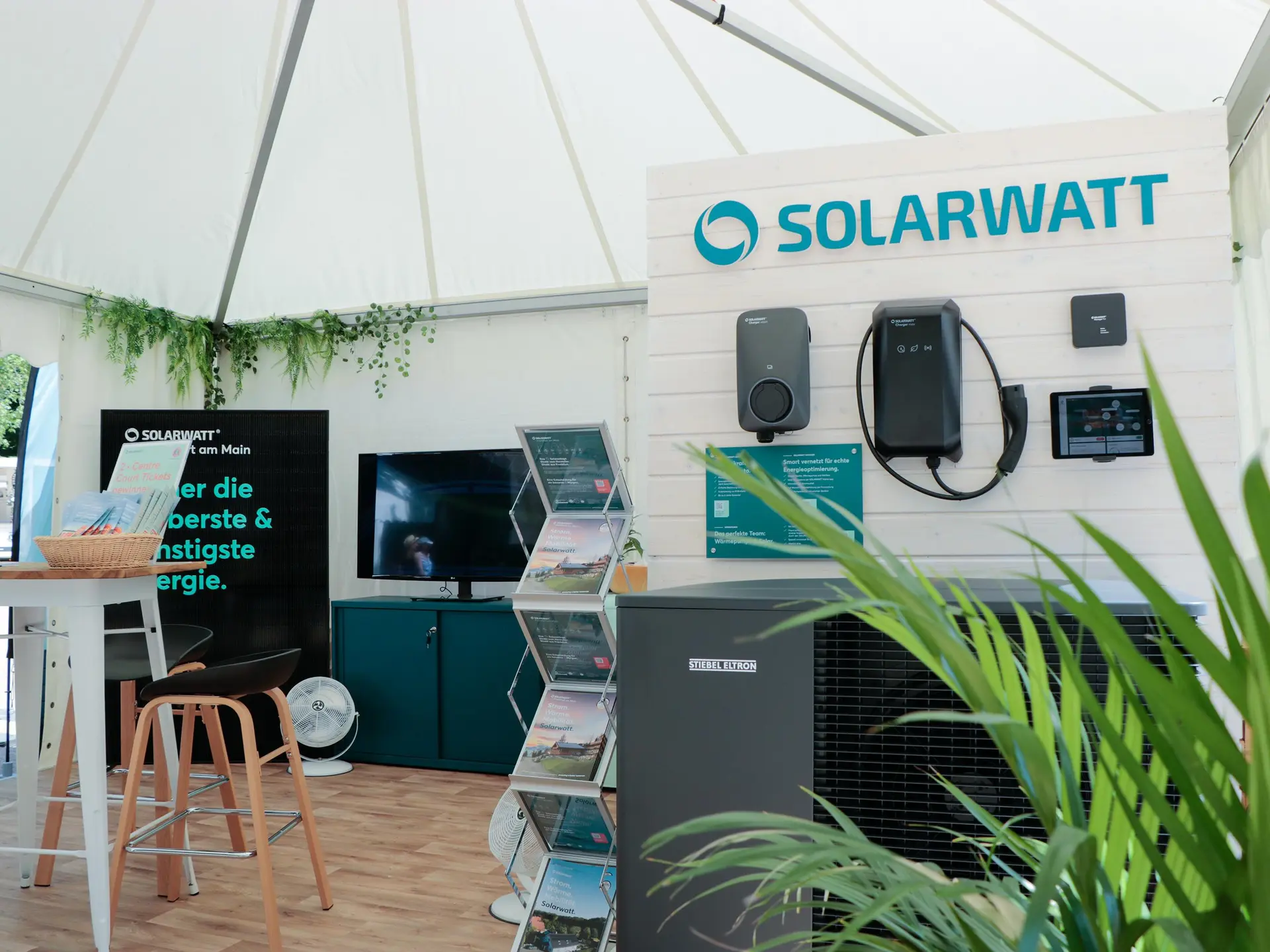 Solarwatt stand in the Kurpark