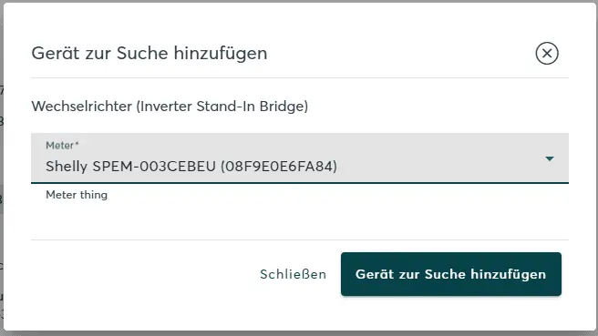 InverterStandIn Meter Assignment