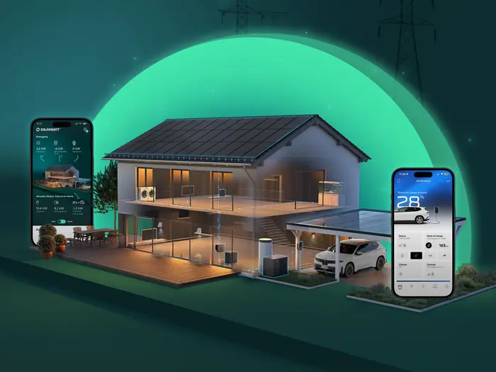 Alle Energieflüsse intelligent vernetzt durch den SOLARWATT Manager.