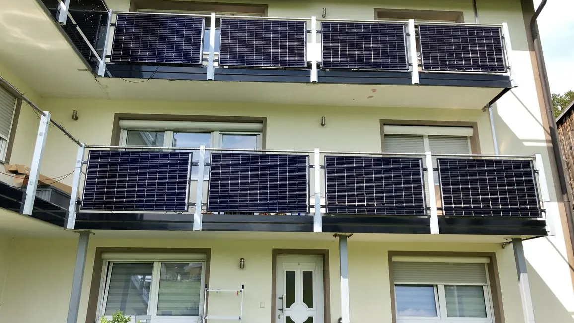 Solarmodule als Balkonanlage