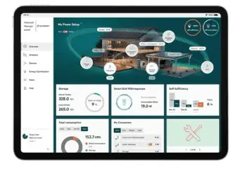 screenshot Solarwatt Manager portal