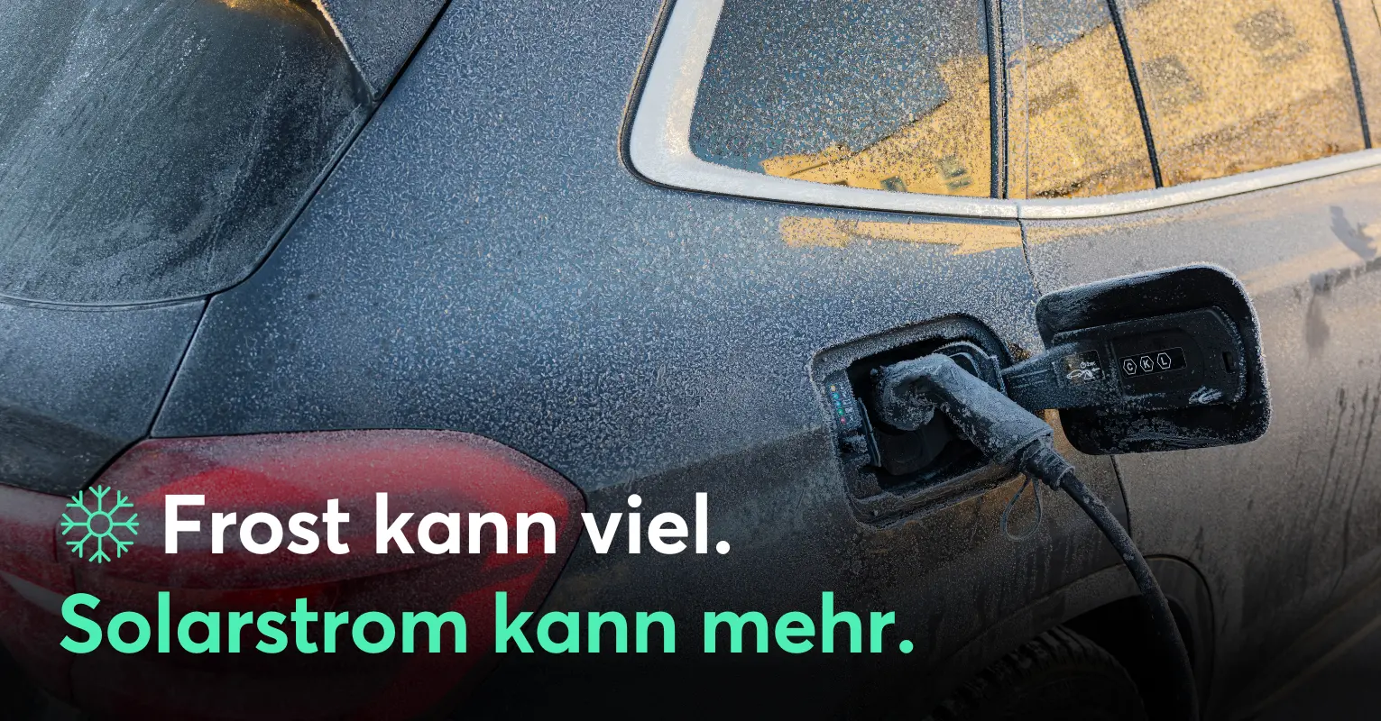 Frost kann viel. Solarstrom kann mehr.
