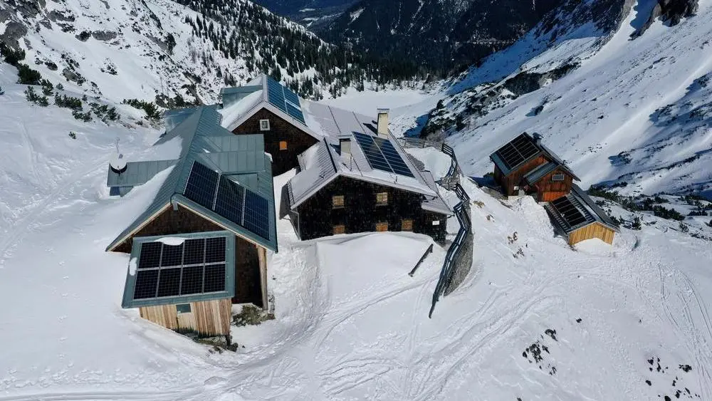 Coburger Hütte im Winter