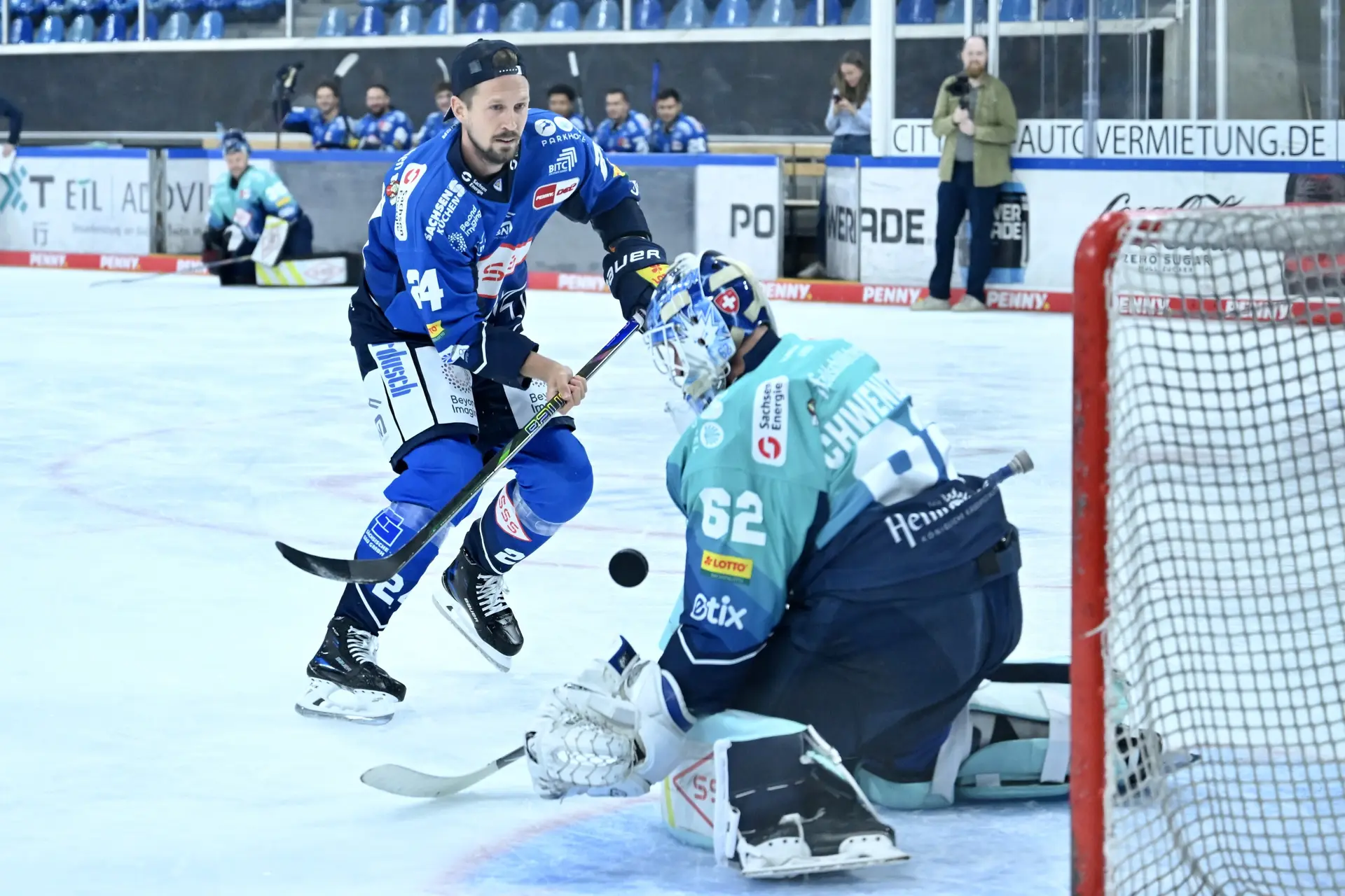 Eishockey-Spieler in Aktion