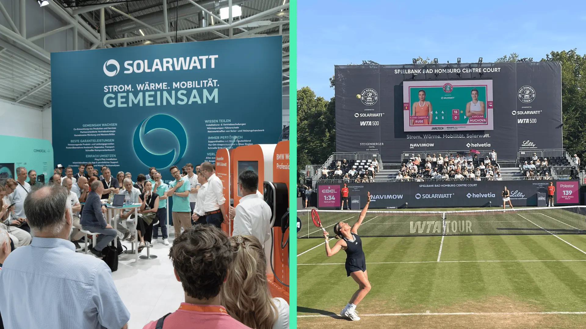 Solarwatt auf der Intersolar und bei den Bad Homburg Open