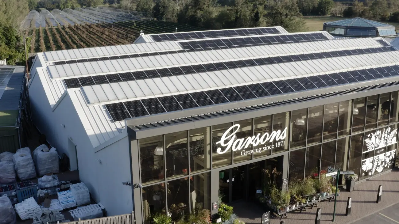 Garsons retail shopfront solar roof