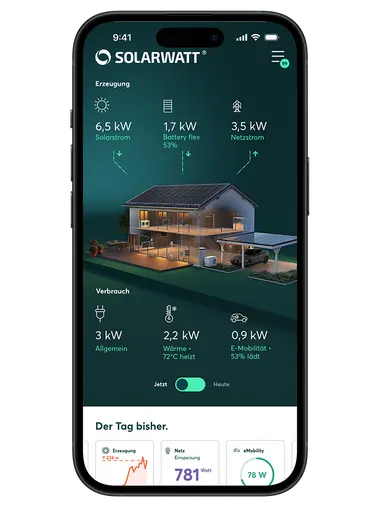 Grafik aus der SOLARWATT Home app