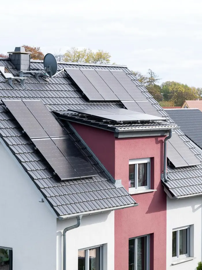 PV-Anlage auf einem Einfamilienhaus
