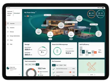 screenshot Solarwatt Manager portal