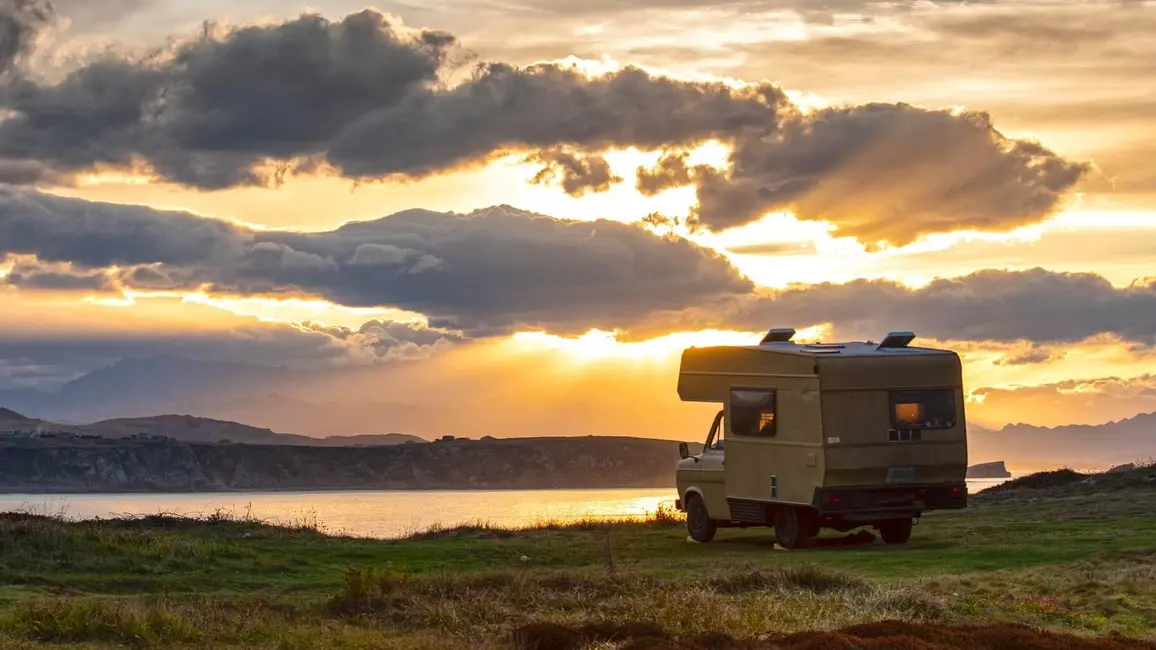 Wohnmobil mit Solaranlage