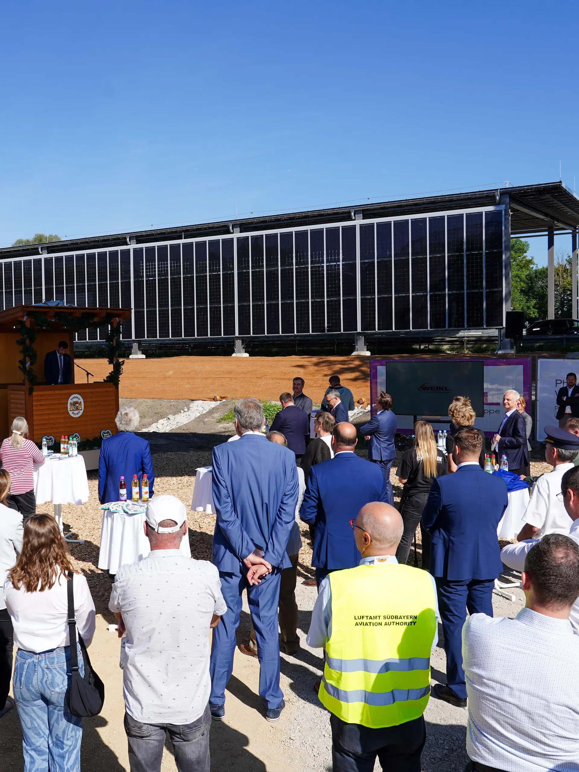 Eröffnungszeremonie des Pilotprojekts.