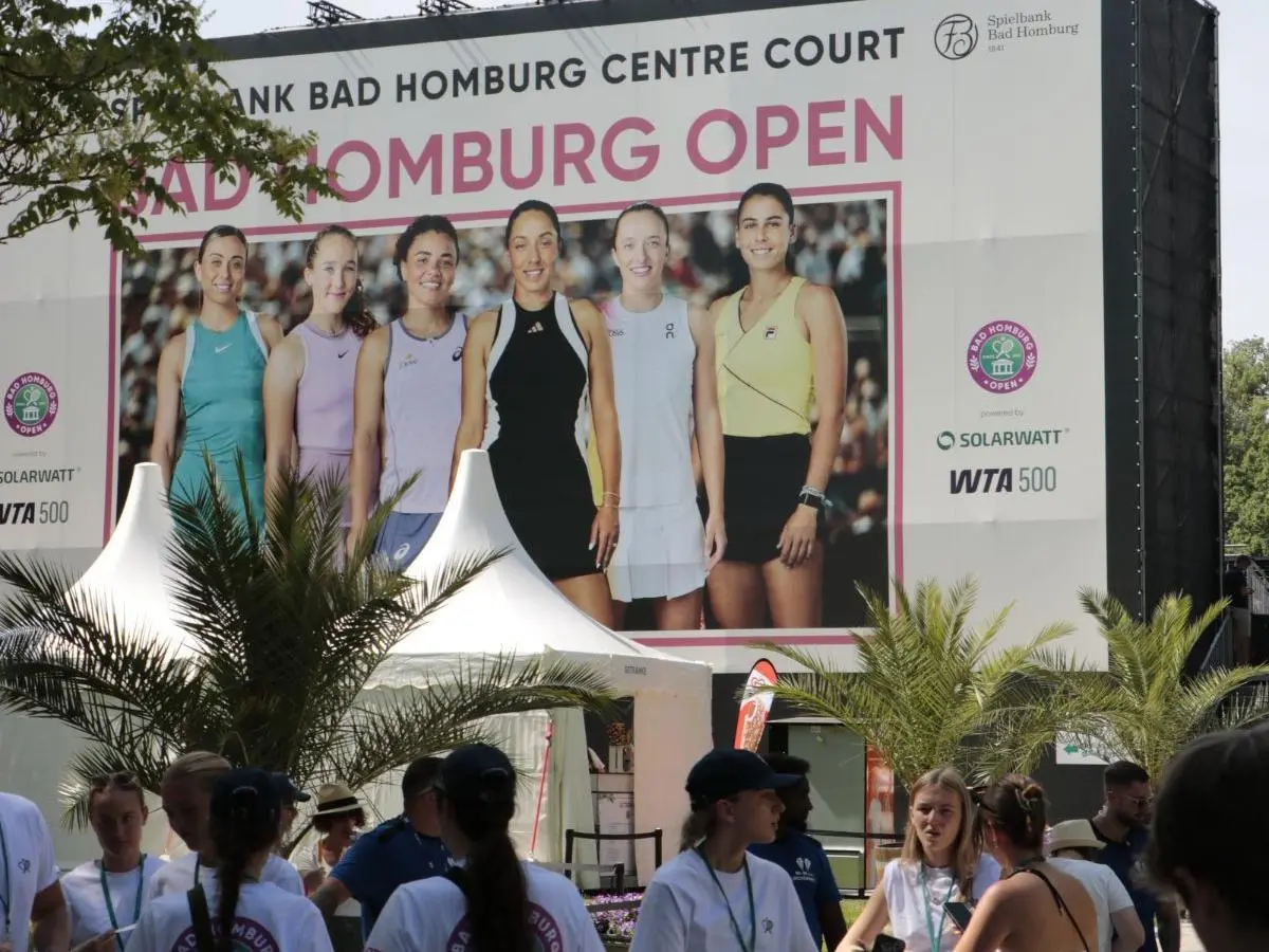 Eingang zum Centre Court der Bad Homburg Open 2025