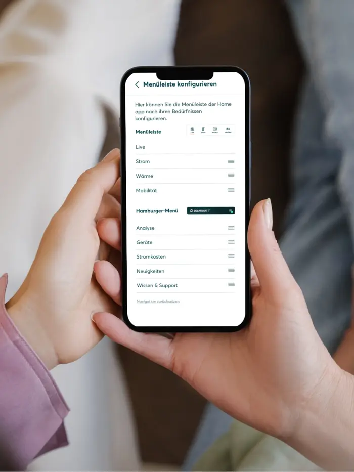 Mockup der SOLARWATT Home app